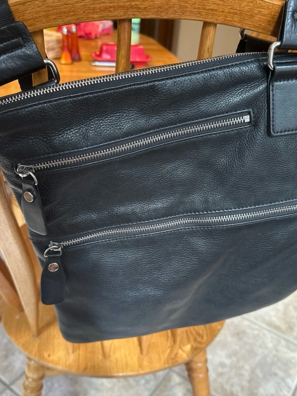 Margot Black Leather Crossbody Bag - Classic Everyday Carry